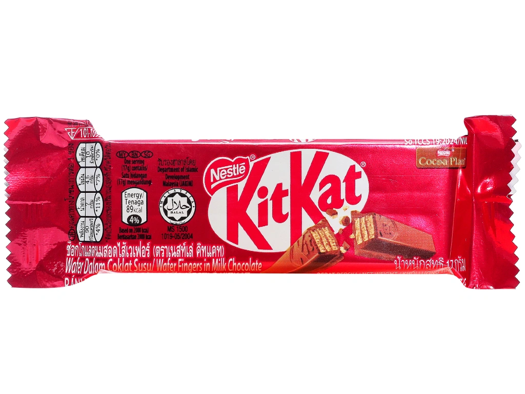 Bánh Xốp Phủ Socola KitKat Gói 17g