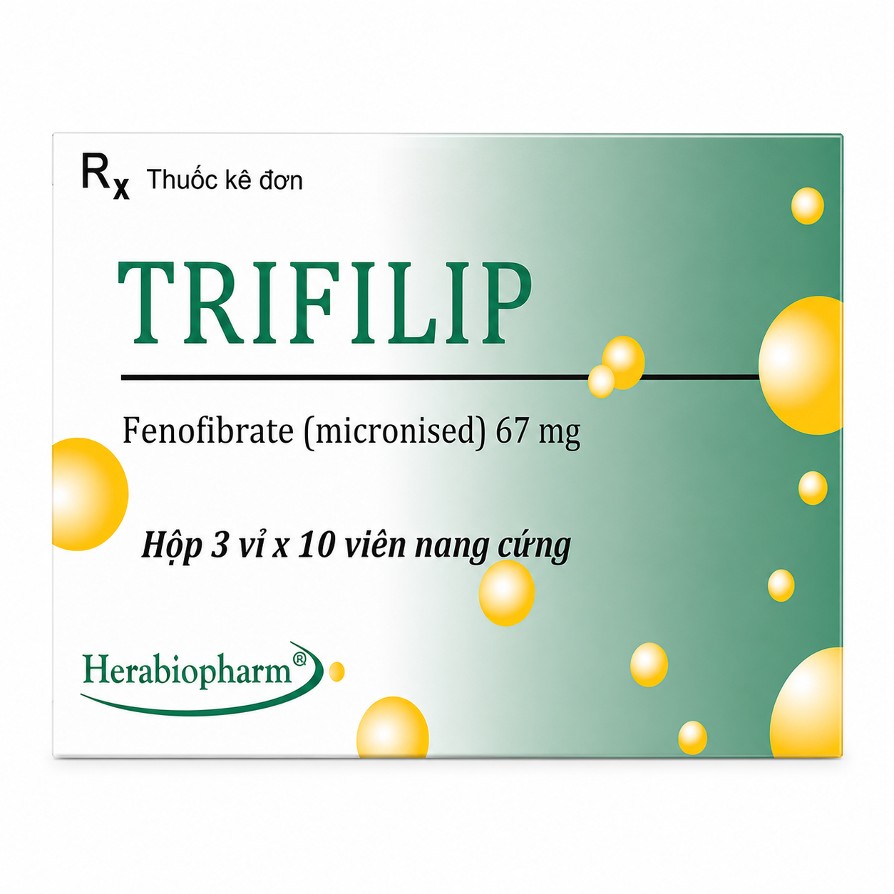 Trifilip 134mg (Hộp 3 vỉ x 10 viên)