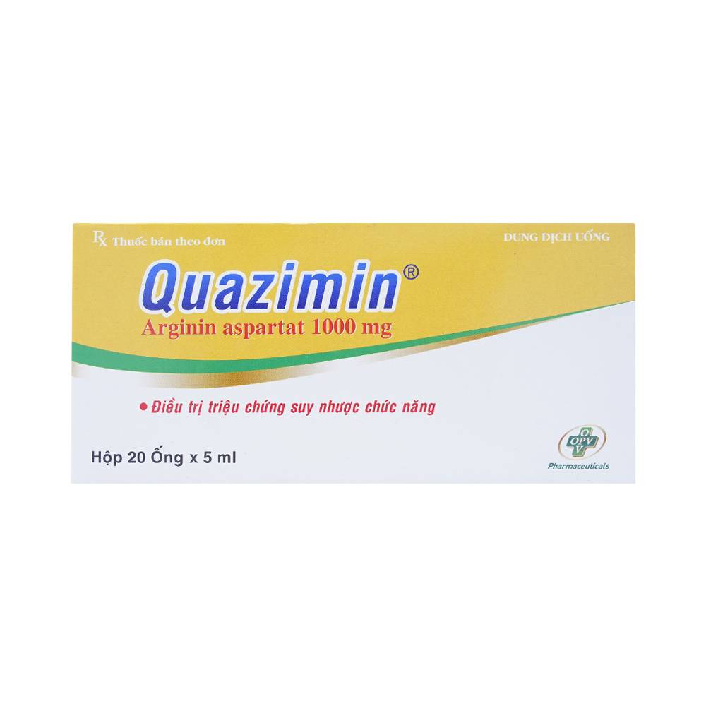 Thuốc Quazimin (Hộp 4 Vỉ X 5 ốNg X 5ml)