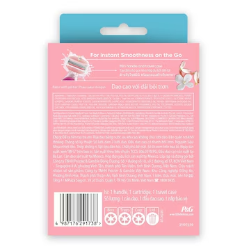 Dao Cạo Nữ Gillette Venus Hoa Trà Trắng Mini (1 Cán + 1 Lưỡi)