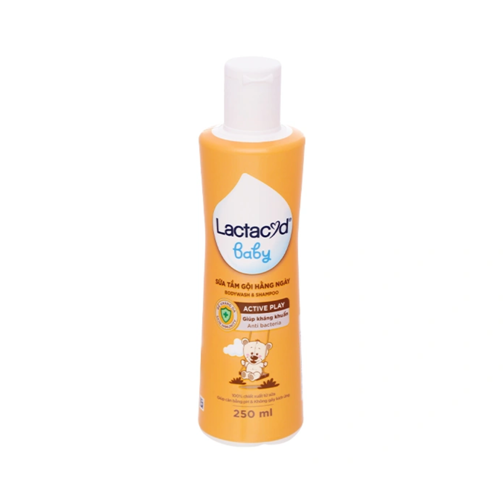 Sữa Tắm Gội Lactacyd Baby Active Play Giúp Dưỡng Ẩm, Giảm Kích Ứng Cho Da Bé