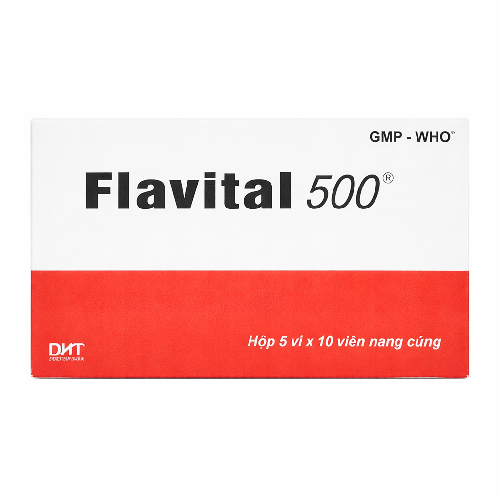 Flavital 500 (Hộp 5 vỉ x 10 viên)