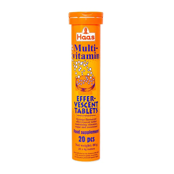 Viên Sủi Haas Multi-vitamin Effer-vescent Tablets (Tuýp 20 Viên)