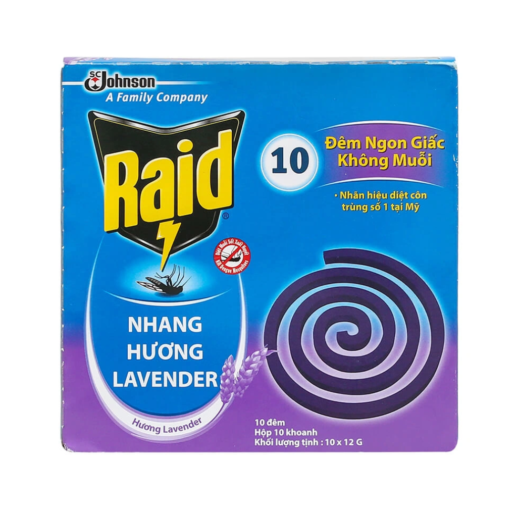 50 Khoanh Nhang Muỗi Raid Hương Lavender