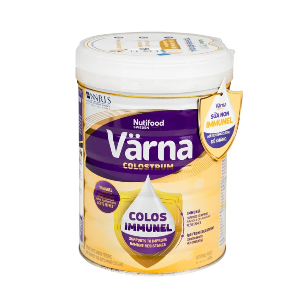 Sữa Hỗ Trợ Tăng Đề Kháng Nutifood Varna Colostrum (Hộp 850g)