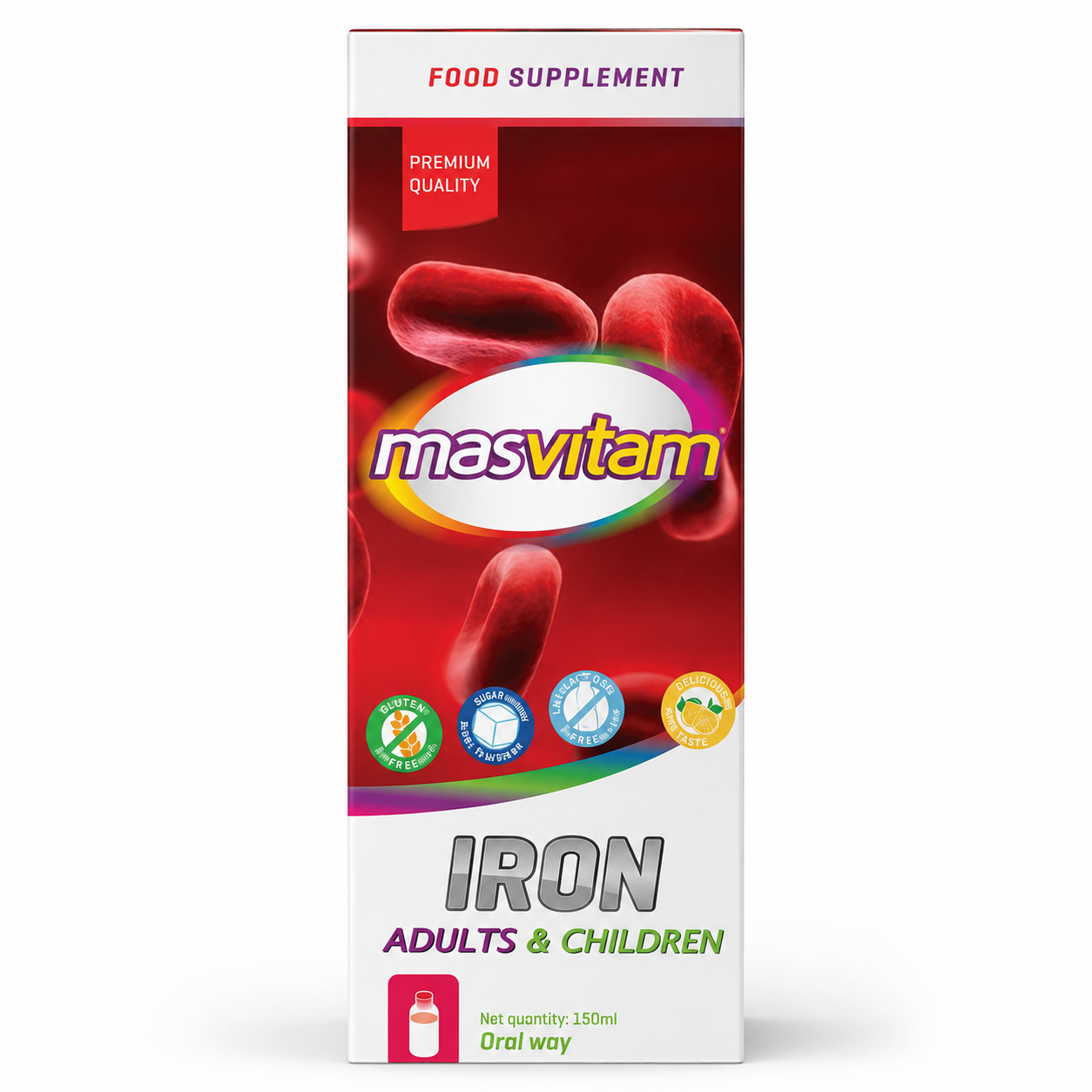 Siro hỗ trợ bổ sung sắt cho trẻ em và người lớn Masenz Masvitam Iron