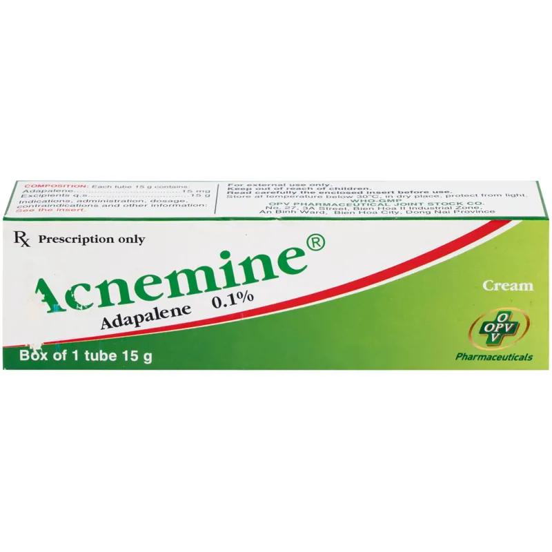 Thuốc bôi da Acnemine Adapalen 0.1% OPV (Tuýp 15g)