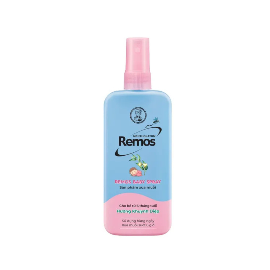 Xịt Chống Muỗi Hương Khuynh Diệp Rohto Mentholatum Remos (Chai 150ml)