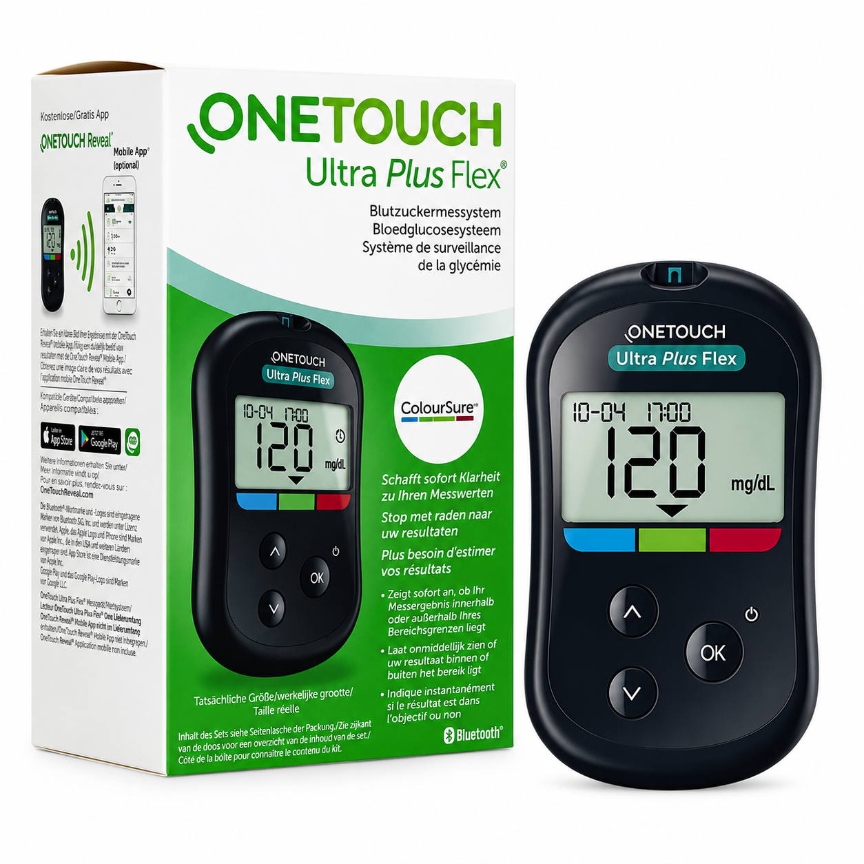 Máy Đo Đường Huyết One Touch Ultra Plus Flex MG (Hộp 1 cái)