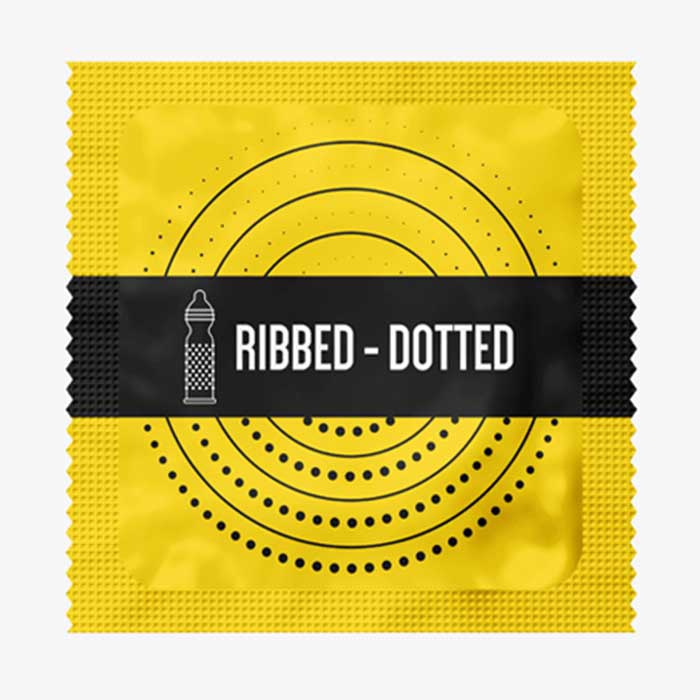 Bao cao su gân gai Fiesta Ribbed Dotted, Hộp 3 cái