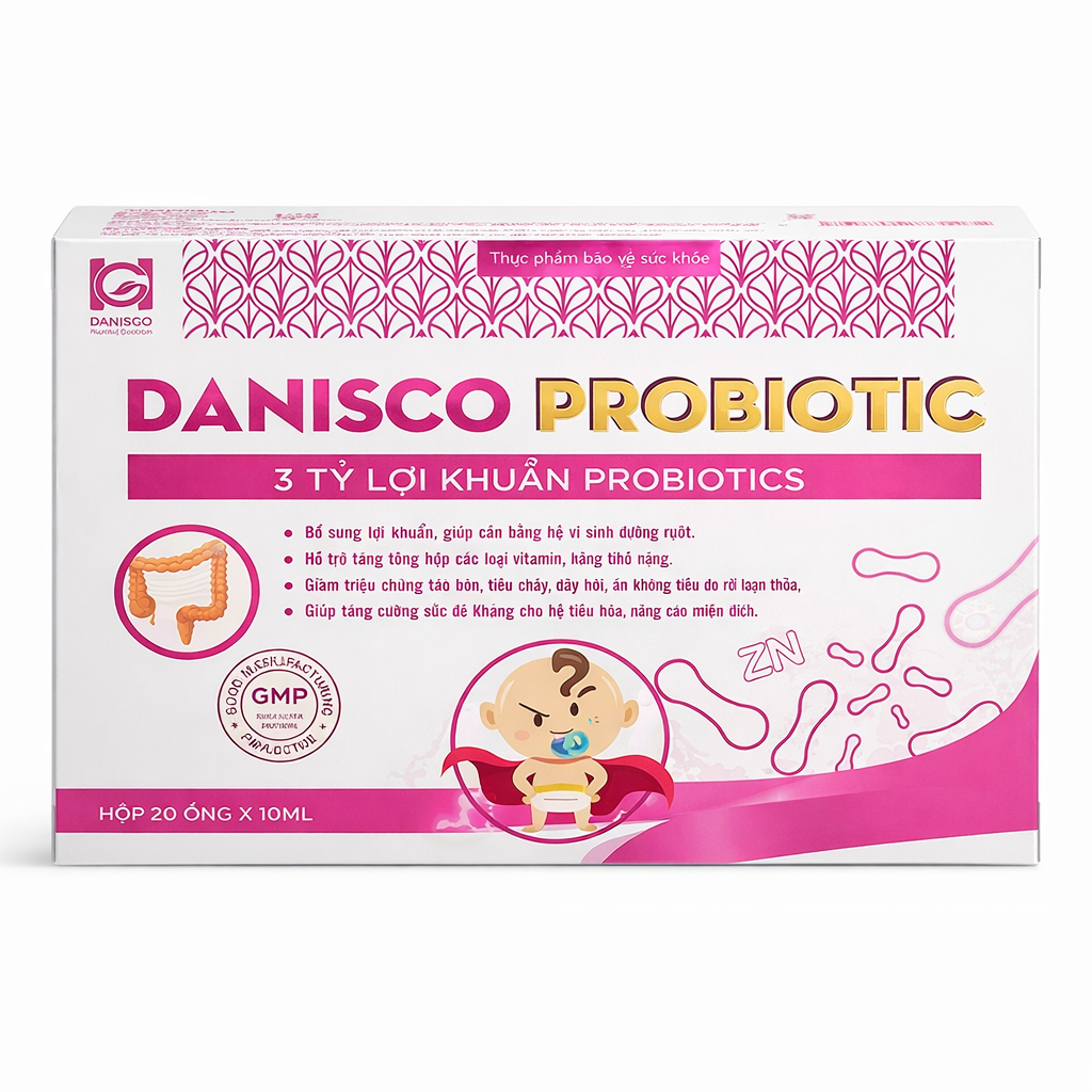 Men vi sinh Danisco Probiotic (Hộp 20 ống x 10ml)