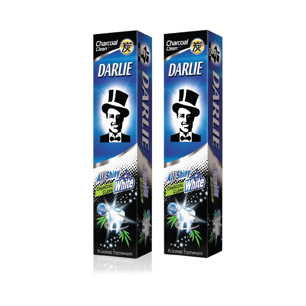 Lô 2 Kem Đánh Răng Darlie Trắng Sáng Charcoal 140g