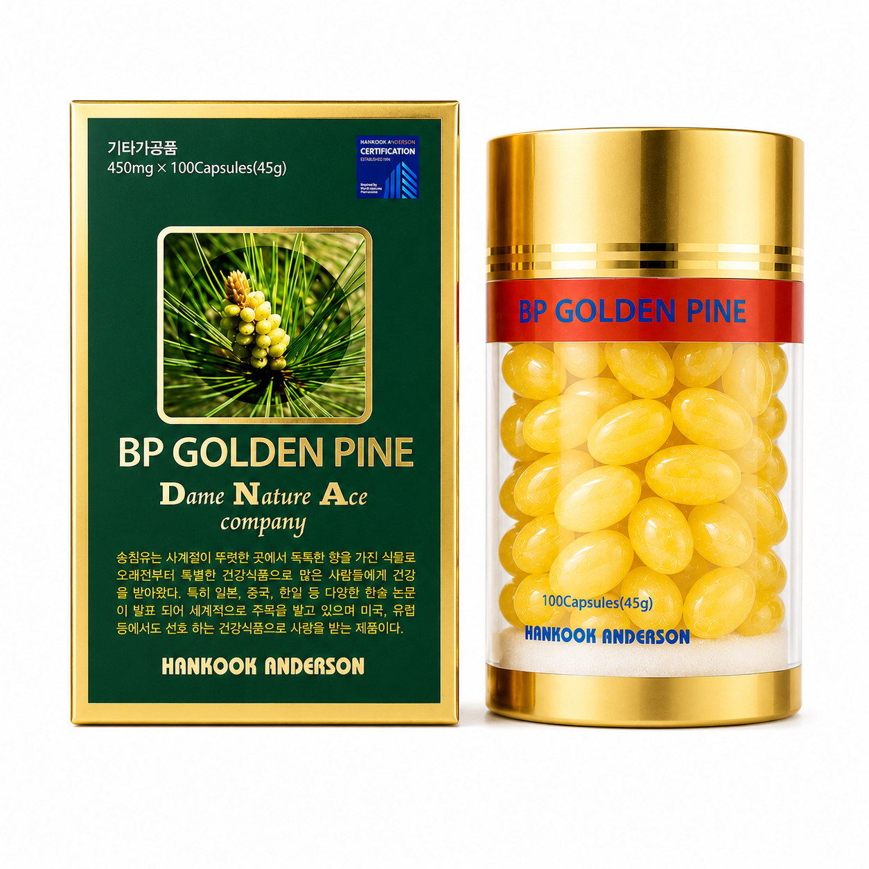 Viên Uống Tinh Dầu Thông Đỏ Bp Golden Pine Hàn Quốc (Hộp 100 viên)
