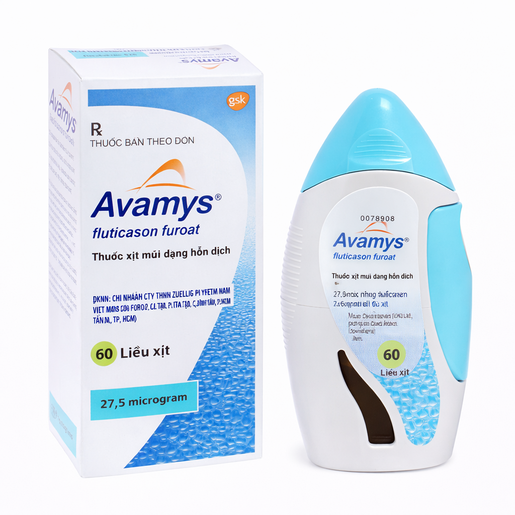 Thuốc xịt mũi Avamys 27.5mcg GSK (Hộp 60 liều xịt)