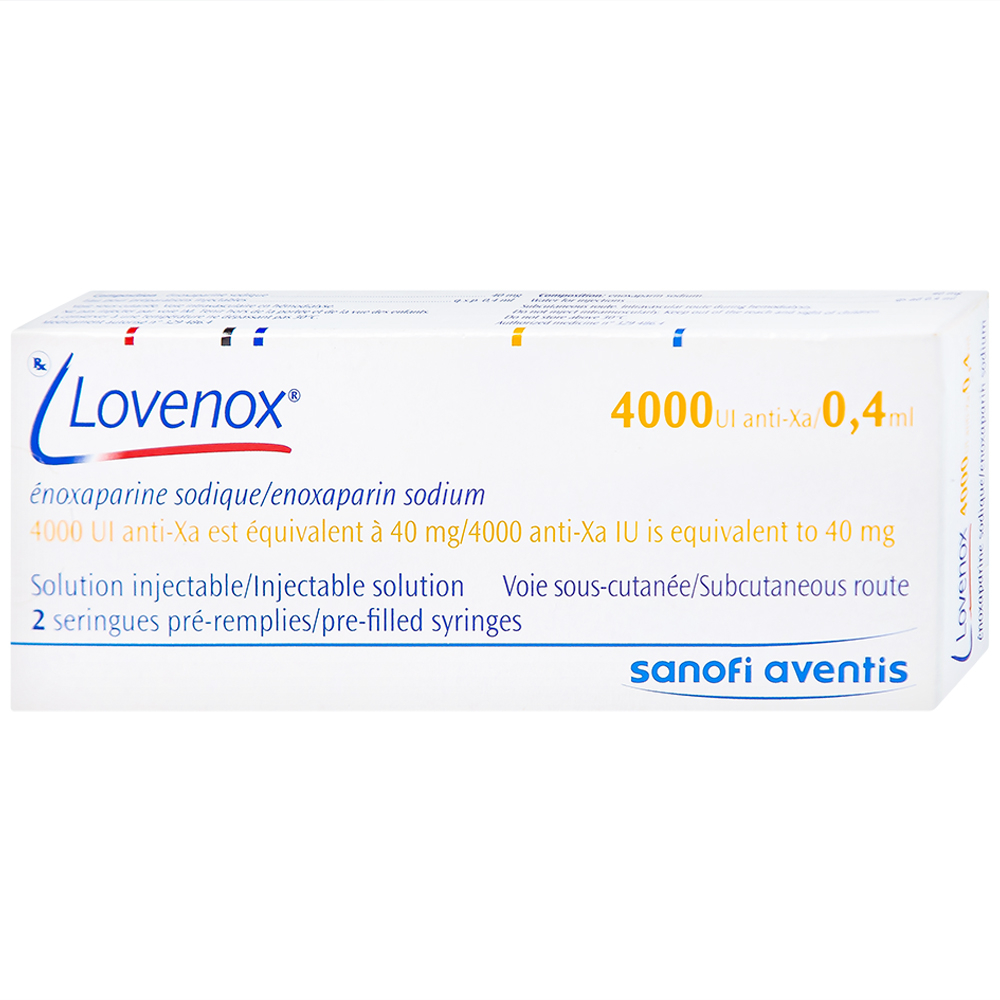 Dung Dịch Tiêm Lovenox 4000 Anti-Xa IU/0.4 ml (Hộp x 2 ống)