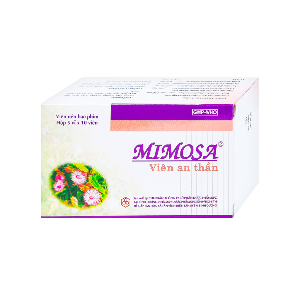 Viên an thần Mimosa OPC (Hộp 5 vỉ x 10 viên)