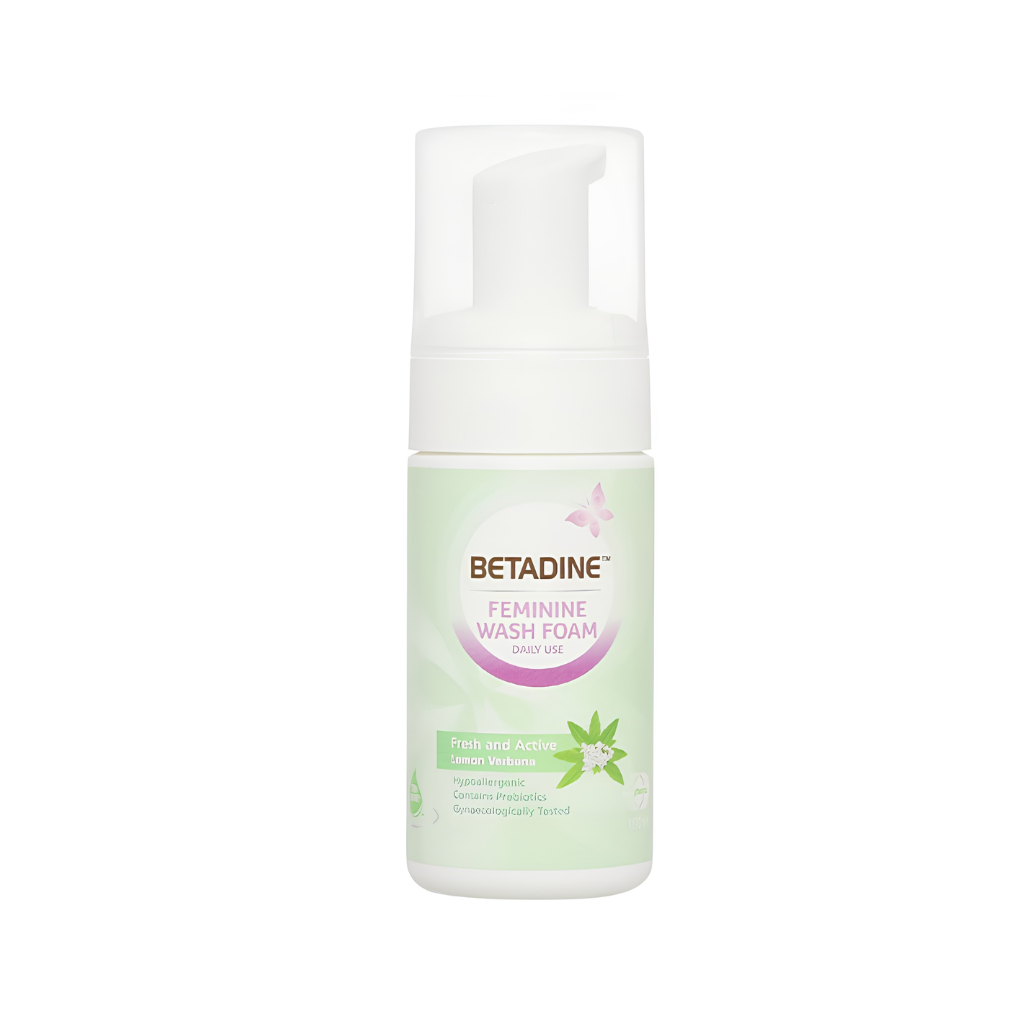 Bọt vệ sinh phụ nữ Betadine Fresh & Active Lemon Verbena chai 100ml