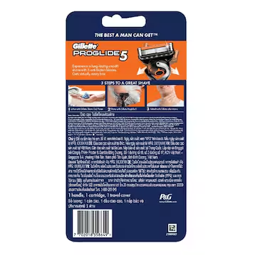 Dao Cạo Râu Gillette Proglide 5 (1 Cán + 1 Lưỡi + 1 Nắp)