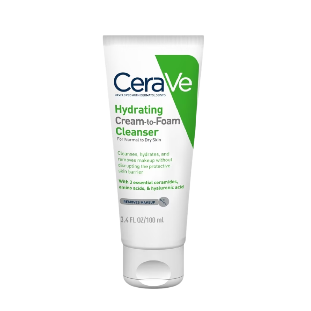Sữa Rửa Mặt Cerave Cream-To-Foam Dạng Kem Tạo Bọt (Làm Sạch Và Tẩy Trang 2 Trong 1)