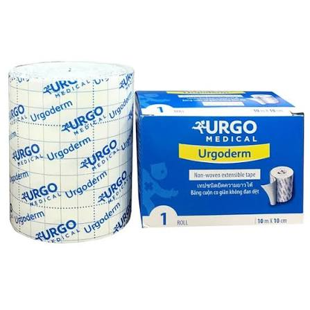 Băng Cuộn Co Giãn Không Đan Dệt Urgoderm Size 10cm X 10m (Hộp 1 Cuộn)