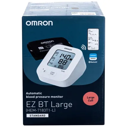 Máy Đo Huyết Áp Bắp Tay Omron Ez BT Large Hem 7183T1-L (vòng bít lớn)