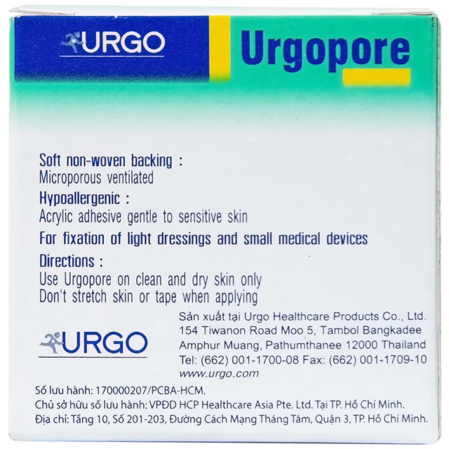  Băng Keo Giấy (Urgopore 2.5cm x 5m)