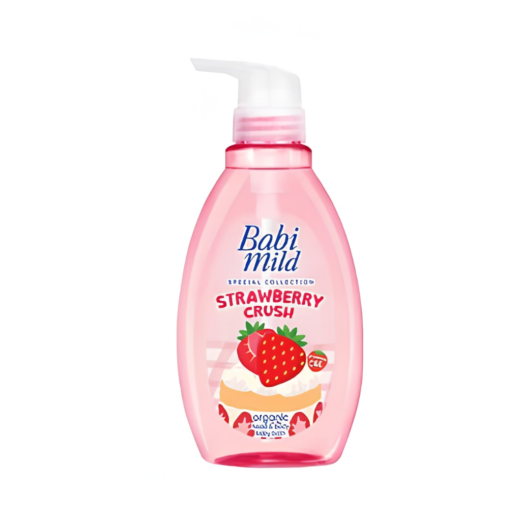 Sữa tắm gội toàn thân cho bé Babi Mild Strawberry(380ml)