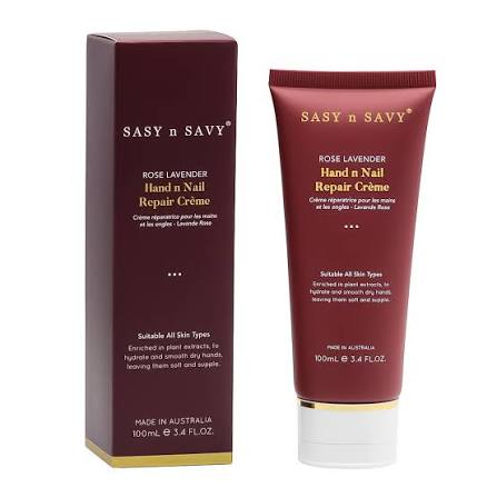 Kem Dưỡng Da Tay Và Móng Tay Tinh Chất Hoa Hồng Và Oải Hương Sasy N Savy (Tuýp 100ml)
