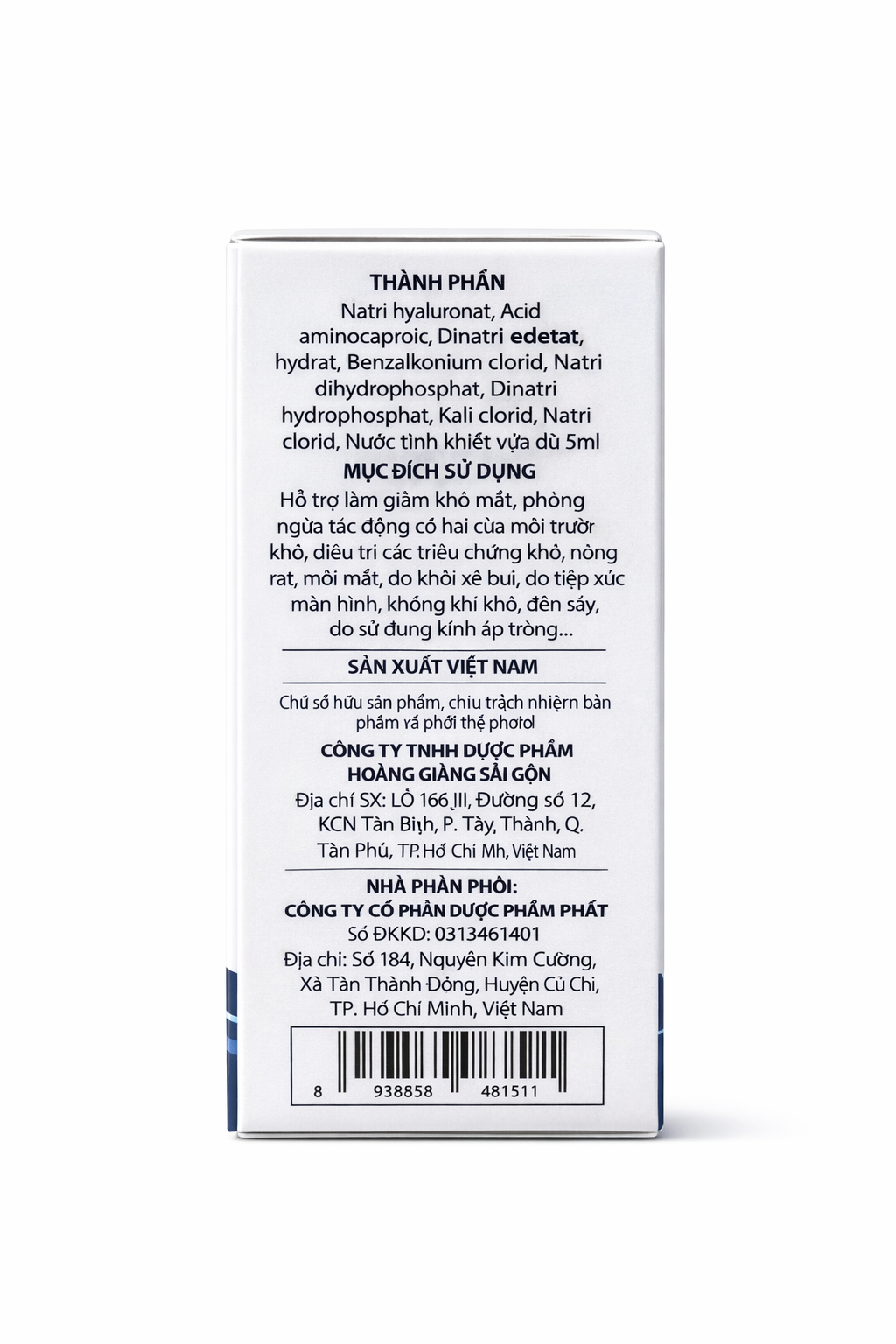 Nước Nhỏ Mắt Arti Tears (Hộp 1 lọ x 5ml)