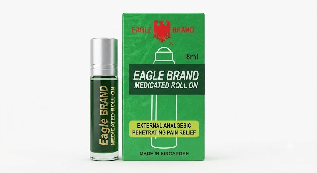 Dầu Gió Xanh Con Ó Dạng Lăn Eagl Brande Medicated Oil (Chai 8ml)
