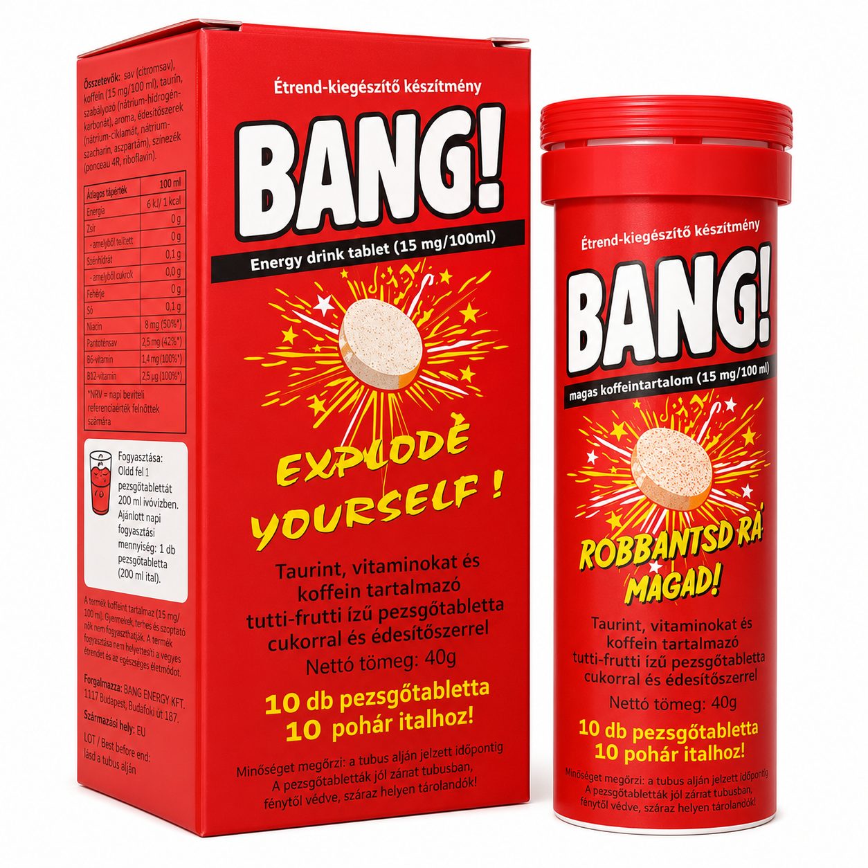 Viên Sủi Haas Bang Effervescent Tablets (Tuýp 10 Viên)
