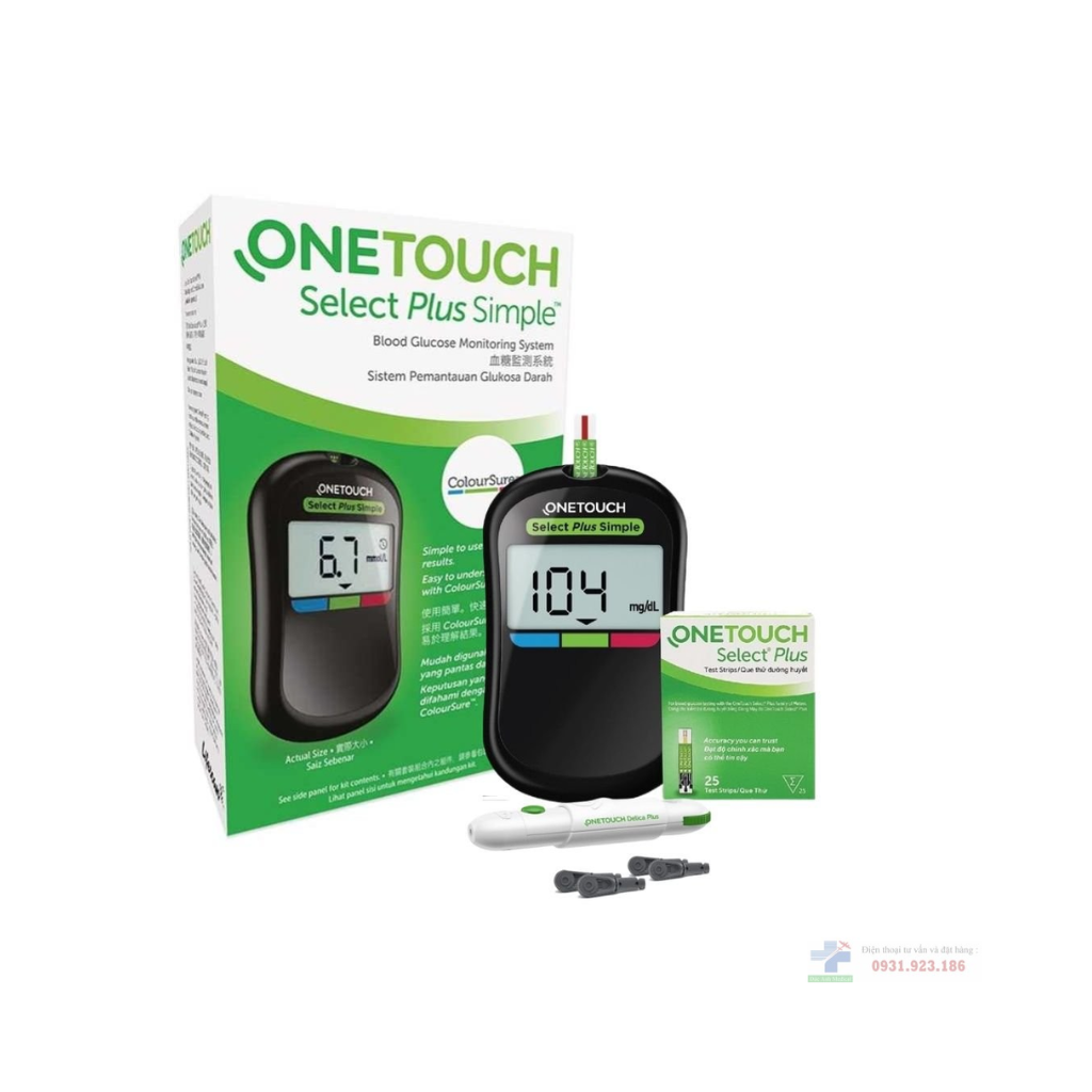 Bo may +25 que thu dh onetouch select plus mmol