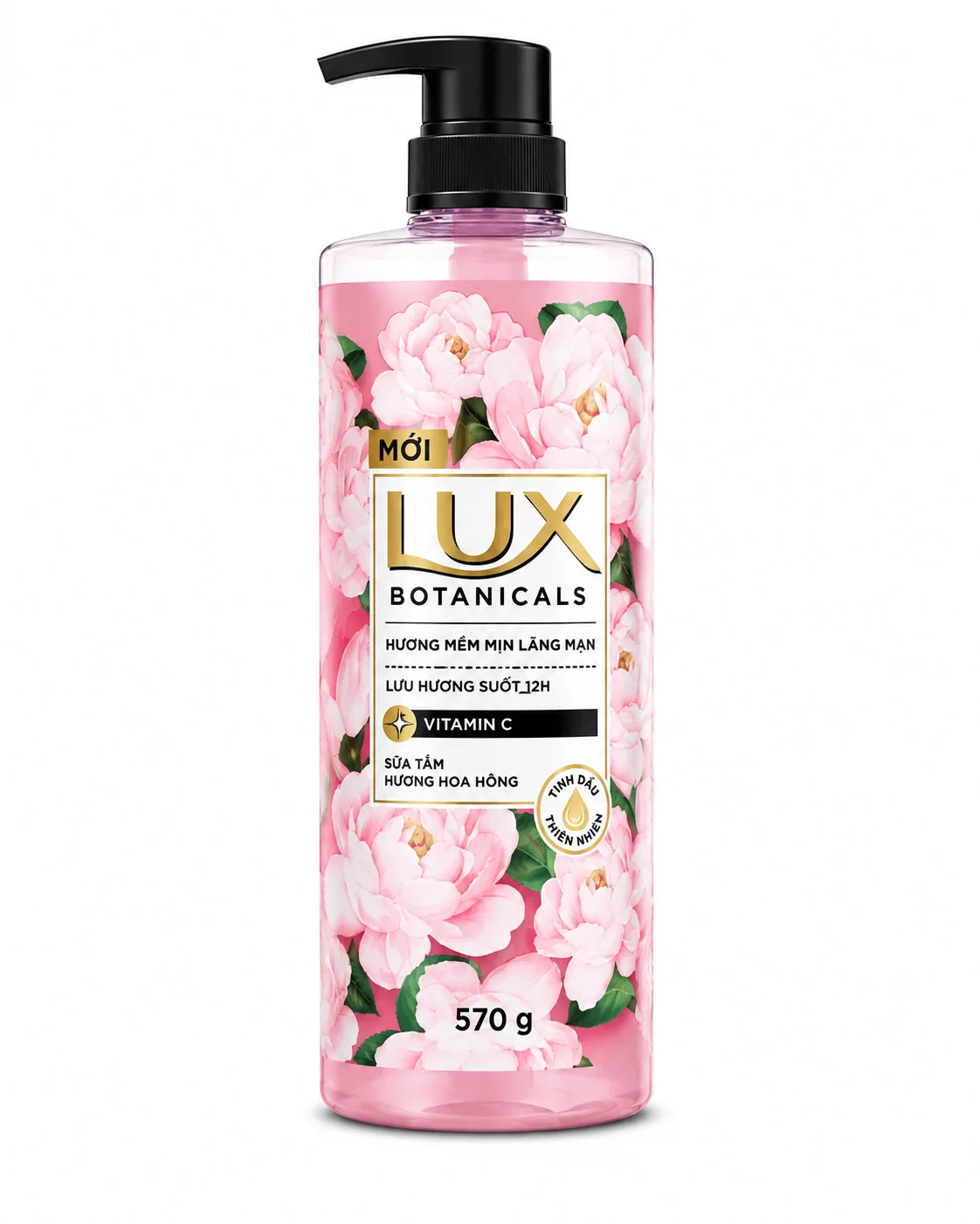Sữa Tắm Lux Hương Hoa Hồng Pháp Nồng Nàn 570G
