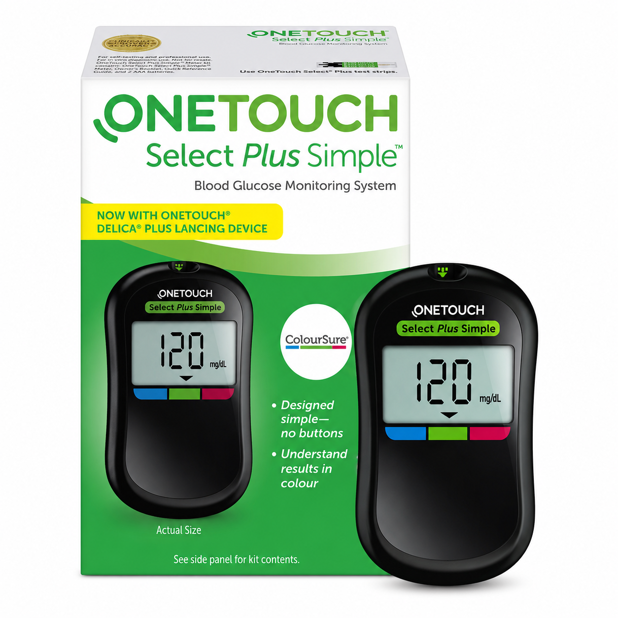 Máy Đo Đường Huyết One Touch Select Plus Simple Mmol/L