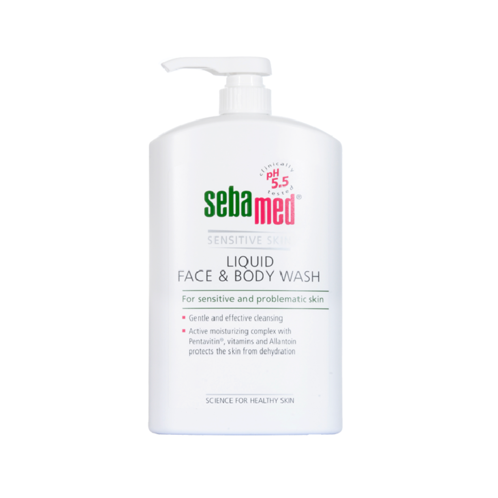 Sữa Rửa Mặt & Tắm Toàn Thân Da Nhạy Cảm Sebamed Ph5.5 (Sebamed Liquid Face & Body Wash)