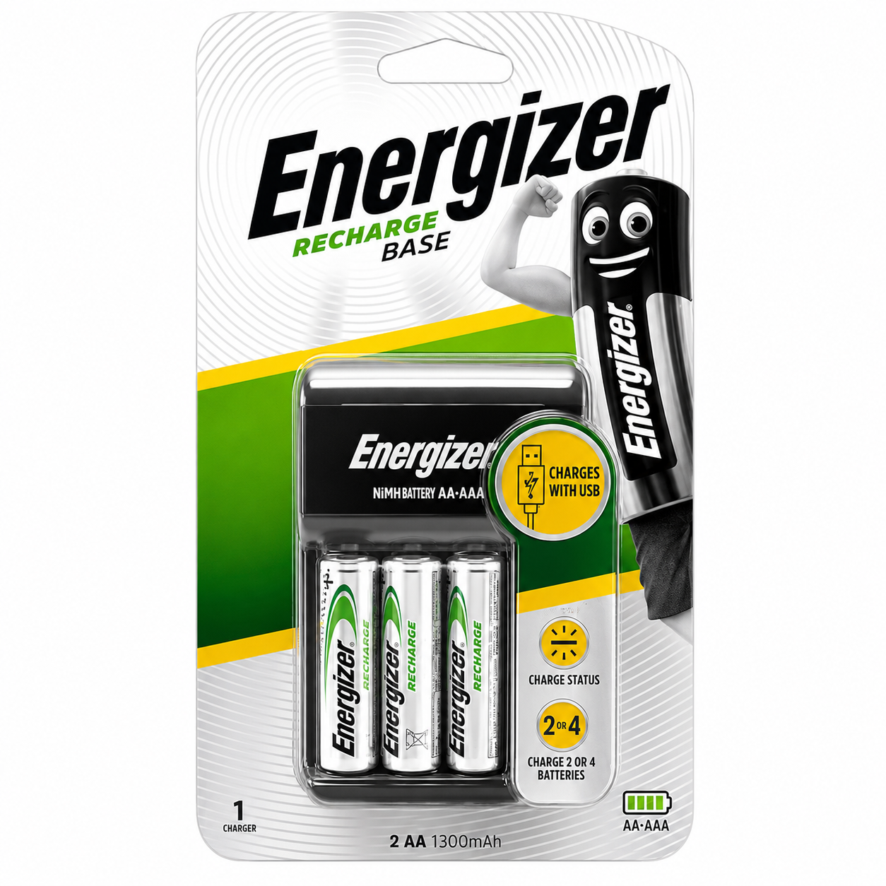 Energizer- Máy Sạc Pin Chvc5 (4 Pin Sạc 1300)