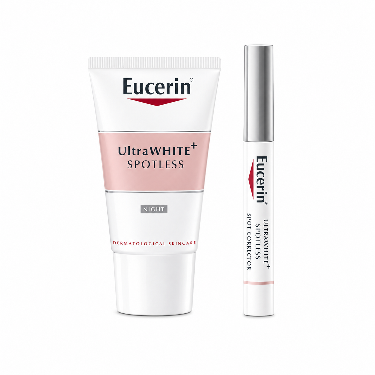 Combo Tinh Chất Hỗ Trợ Giảm Thâm Nám Eucerin +Kem dưỡng trắng da ban ngày Eucerin UltraWHITE+ SPOTLESS