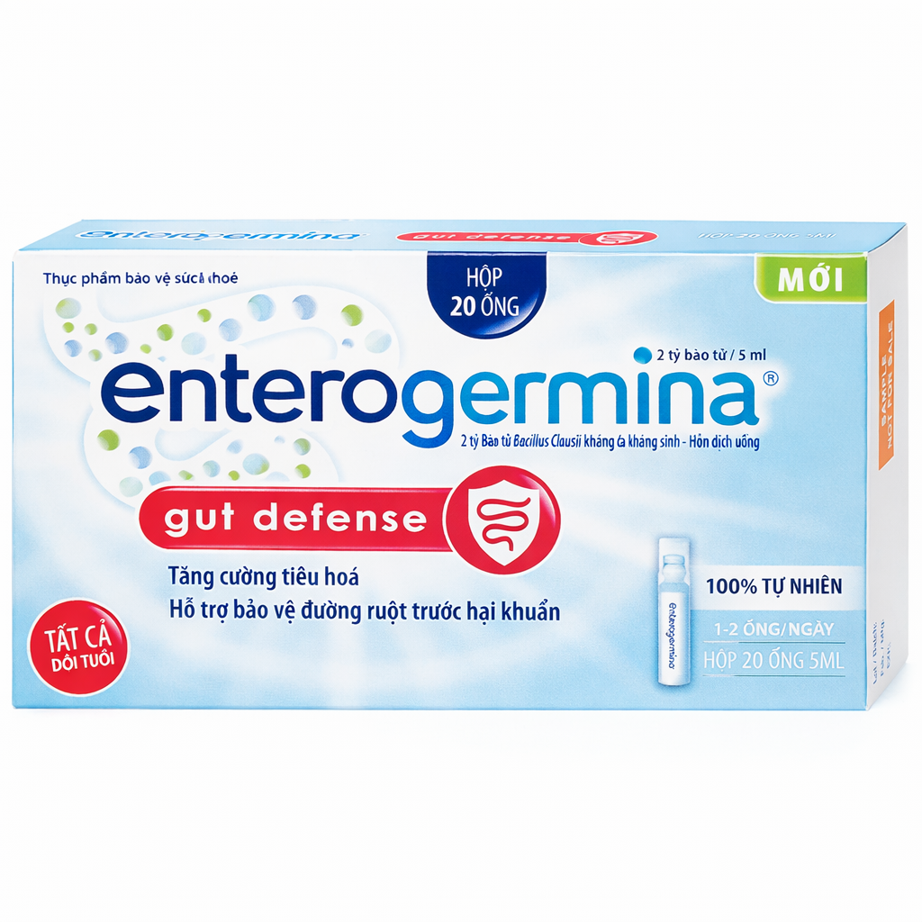 Hỗn Dịch Uống Men Vi Sinh Enterogermina 2 tỷ/5ml (Hộp 2 Vỉ x 10 Ống x 5ml)