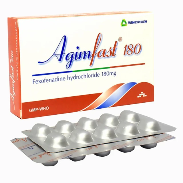 Thuốc Agimfast 180 (Hộp 2 vỉ x 10 viên)