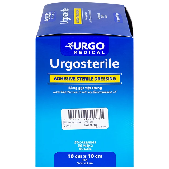  Băng Gạc Tiệt Trùng (Urgosterile 10cm x 10cm) 