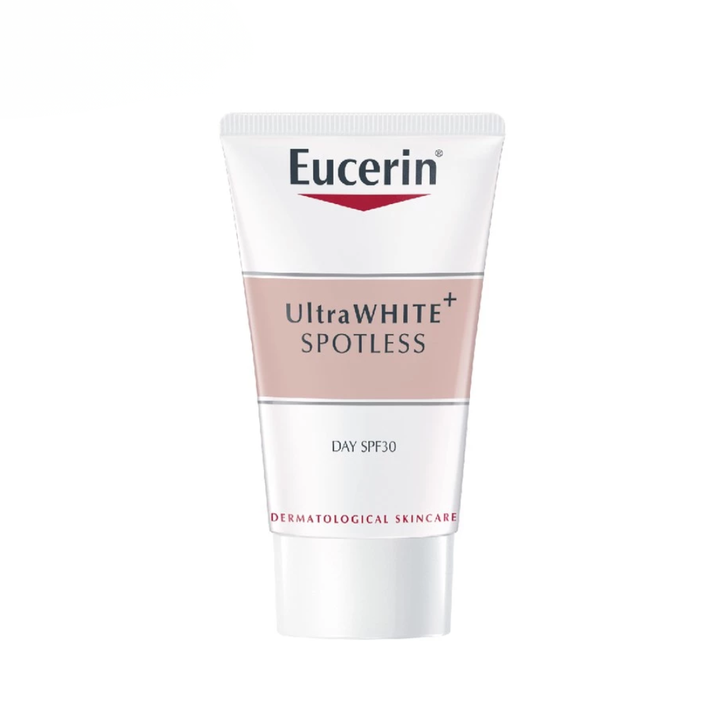 Combo Tinh Chất Hỗ Trợ Giảm Thâm Nám Eucerin +Kem dưỡng trắng da ban ngày Eucerin UltraWHITE+ SPOTLESS