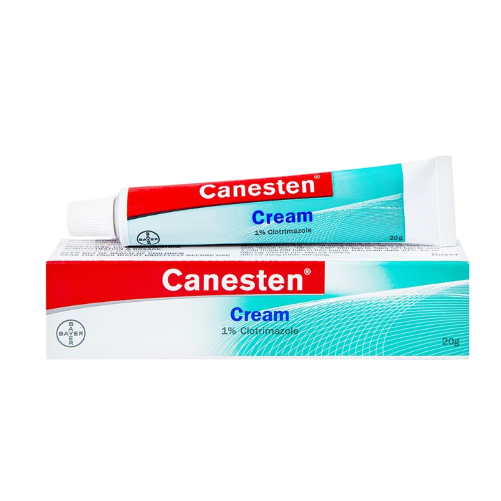 Kem Bôi Canesten Cream Bayer Điều Trị Nấm Da, Nấm Men (Tuýp 20g)