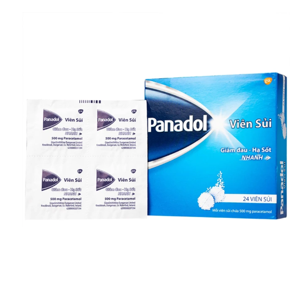 Viên Sủi Panadol Gsk Giảm Đau Nhẹ Và Hạ Sốt (6 Vỉ x 4 Viên)