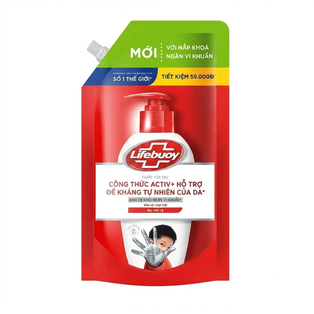 Nước Rửa Tay Lifebuoy Bảo Vệ Vượt Trội 10 1KG