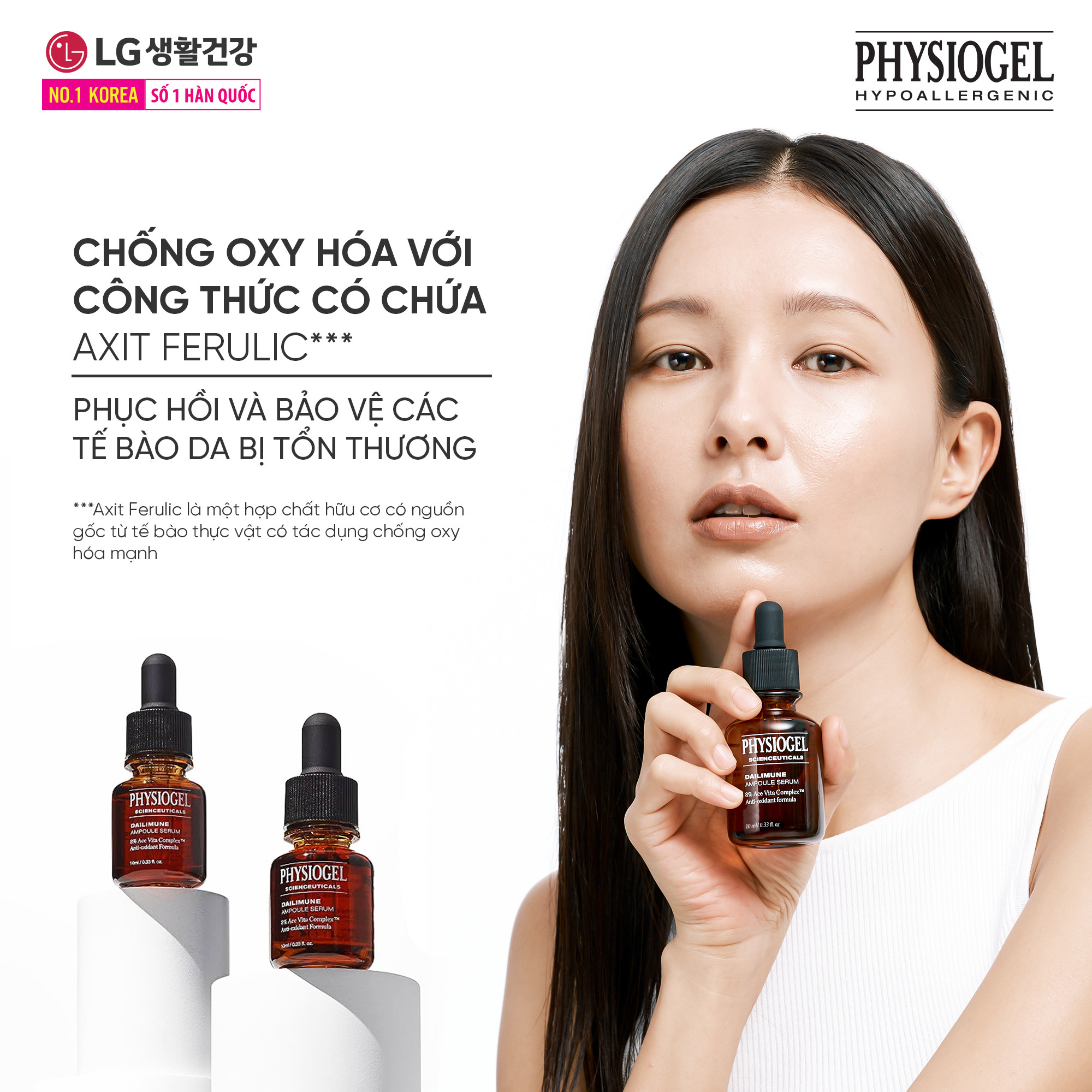 Tinh Chất Dưỡng Trắng Chống Oxy Hoá Physiogel Scienceuticals Dailimune (10ml)