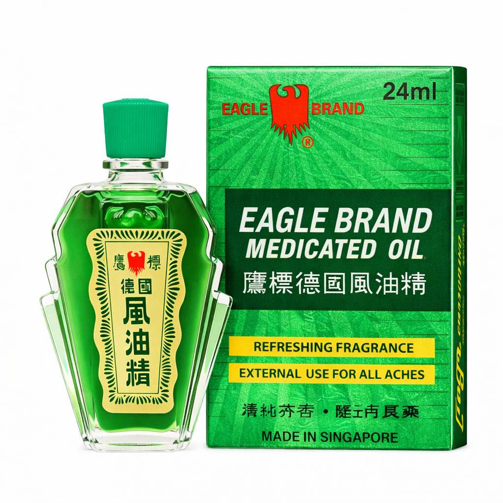 Dầu Gió Xanh Con Ó Eagle Brand Medicated Oil (Chai 24ml)