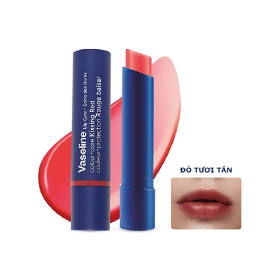 Son Dưỡng Môi Vaseline Colour+care Kissing Red (Đỏ) 3g
