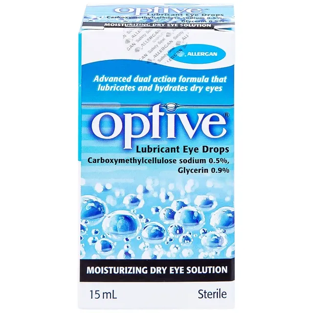 Thuốc Nhỏ Mắt Optive Allergan Giảm Nóng, Kích ứNg Và Khó Chịu Do Khô Mắt (15ml)