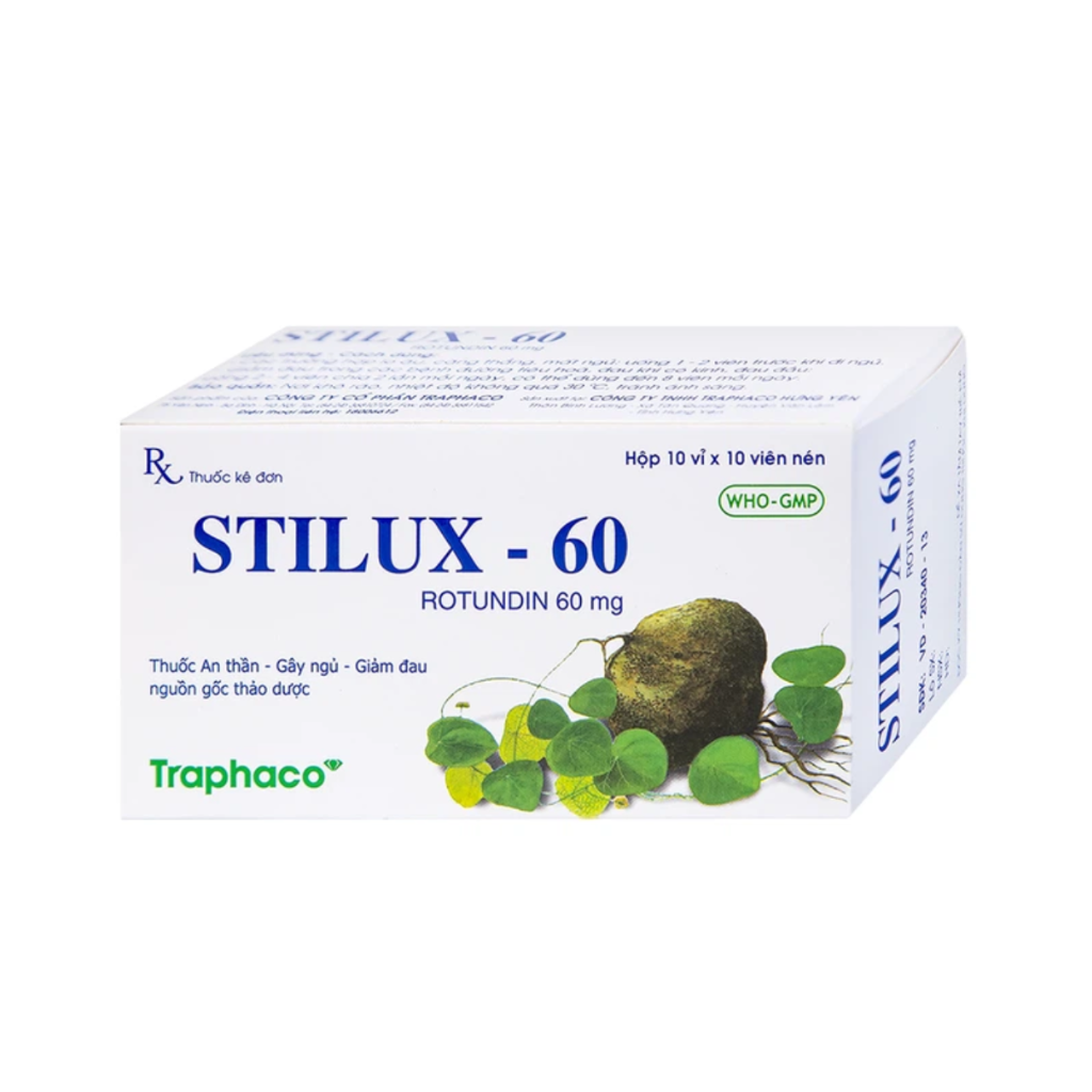 Stilux-60 Traphaco (Hộp 10 vỉ x 10 viên)