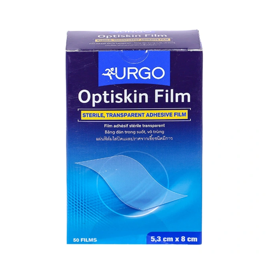 Băng dán bán thấm nước Urgo Optiskin Film (5.3cm x 8cm) hộp 50 miếng